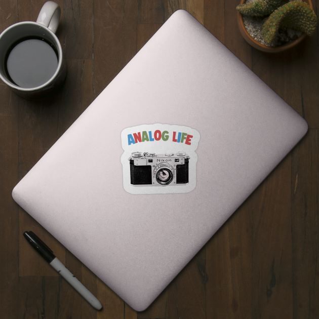 Analog Life / Camera Geek Gift Design by DankFutura